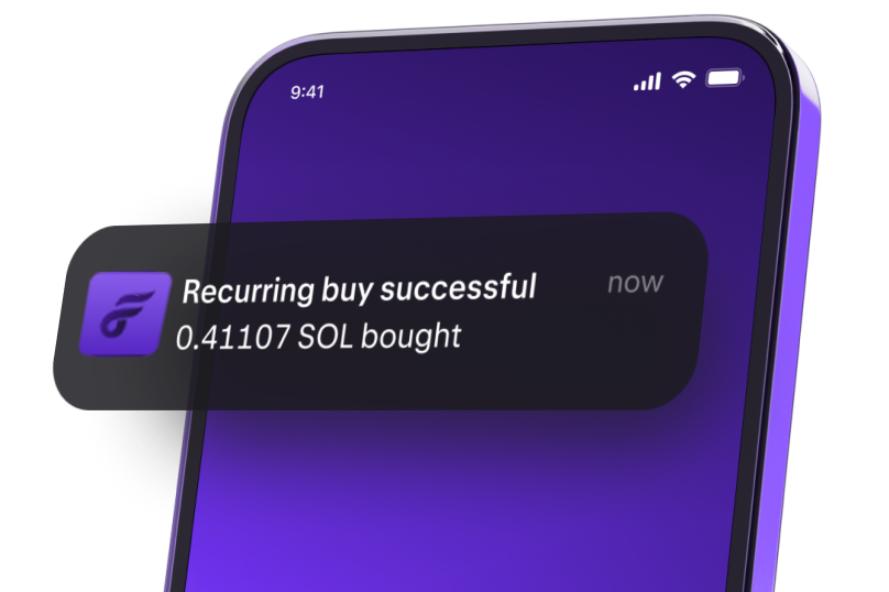 Trade notification from Kraken Pro 